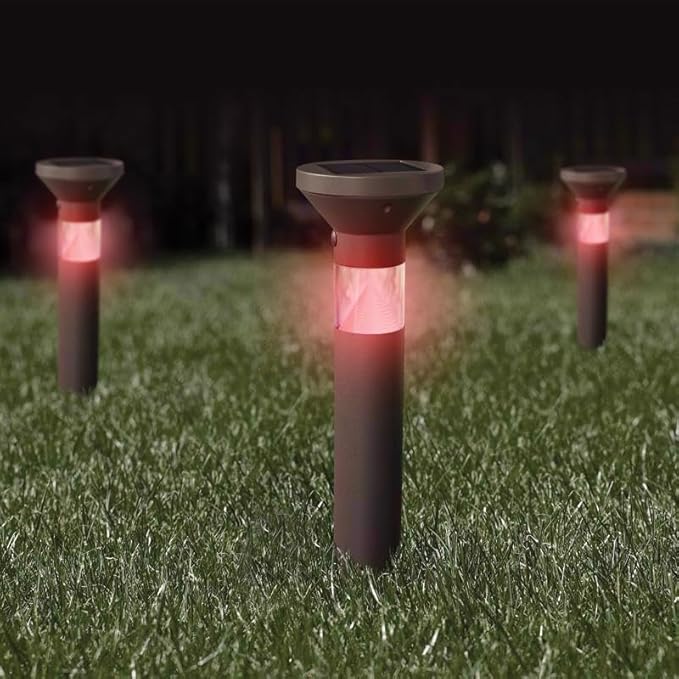 Feit Electric OneSync Oil Rubbed Bronze Bronze Solar Powered 40 W LED Bollard Light 1 pk