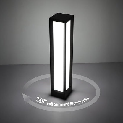 LEONLITE 5CCT LED Bollard Pathway Lights Wired, 31.6" 14W/19W/24W Landscape Path Lights, 120V-277V Commercial Bollard Fixture, 0-10V Dimmable Landscape Area Light, UL Listed, 2700K3000K3500K4000K5000K