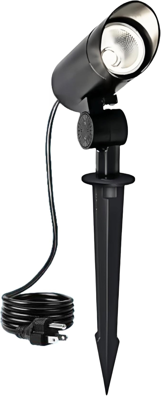 30W Spot Lights Outdoor, 5500k Dusk to Dawn Flag Pole Light, IP65 Waterproof Landscape Lighting with Light Sensor, Ultra-Bright Auto On/Off Outdoor LED Spot Lights for Yard Garden