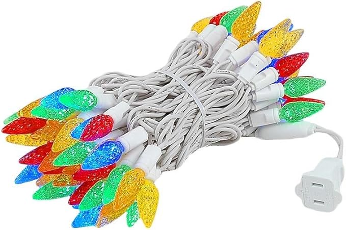 Novelty 24FT 70 LED C6 LED Christmas String Lights, Multicolor Commercial Grade Outdoor Tree Decorations | Lumora