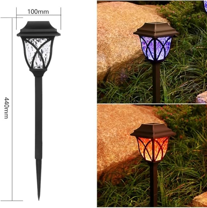 6 Pack Solar Pathway Lights, Outdoor Solar Light Waterproof Automatic on/Off Garden Decoration, Courtyard Terrace Lawn Walkway Deck Waterproof Landscape Light (Multicolor)