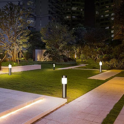 2 Pack Solar Pathway Lights Outdoor, Modern Design Waterproof Solar Landscape Lighting, Bright Garden Lights for Patio Lawn Yard Walkway Driveway (Warm White) (White Light)