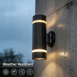 Cerdeco Stainless Steel Modern Porch Light Outdoor Wall Lighting Cylinder Wall Sconce Suitable for Garden & | Lumora