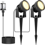 Warm White Spot Lights, Outdoor 3000K LED Spotlights, Outside Landscape Lighting IP65 Waterproof Garden Uplights | Lumora