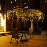 Orangie LED Icicle Lights, 96 LEDs 9.8ft 8 Modes, Curtain Fairy Light, LED String Light - Decorative Outdoor Light | Lumora