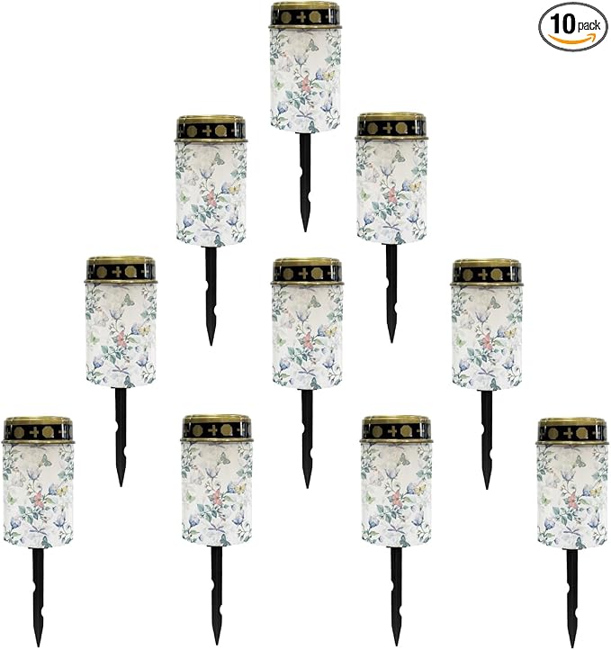 Butterfly Floral Garden Lights Solar Outdoor Pathway Lights Stake Lights Landscape Lighting for Yard Patio | Lumora