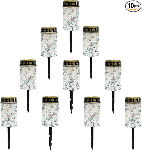 Butterfly Floral Garden Lights Solar Outdoor Pathway Lights Stake Lights Landscape Lighting for Yard Patio | Lumora