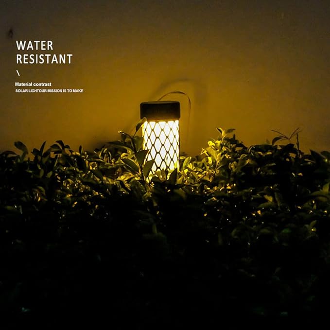 Solar Lights Outdoor Solar Pathway Lights Outdoor Waterproof 10 LED Landscape Lights Solar Powered Outdoor Lights Solar Garden Lights for Pathway Walkway Yard
