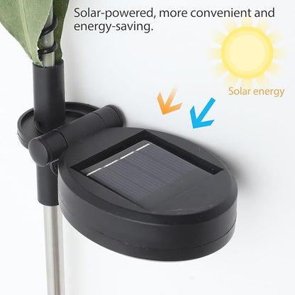 DOITOOL Solar LED Violet Path Light Outdoor Lawn Lamp 75cm Waterproof Solar Garden Stake Light for Yard Landscape and Holiday Decoration Random Color