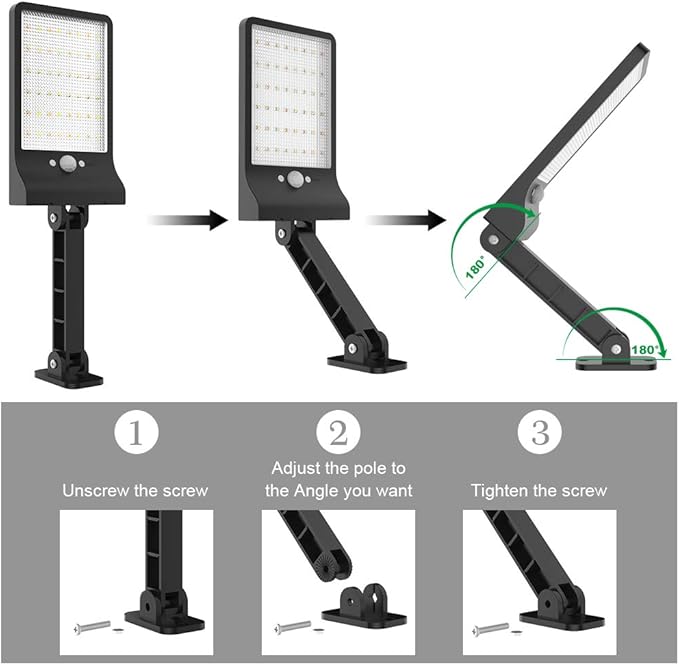 highydroLED Solar Lights Outdoor with Remote and Color Temperature Adjustment 2700K to 6000K, 48LED Solar Motion Sensor Light with 3 Modes,Waterproof IP65 Night Light for Garden Garage [Pack of 2]