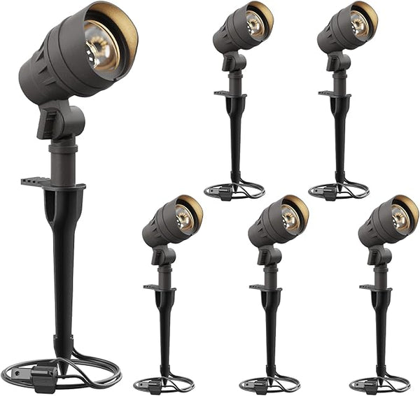 GOODSMAN Landscape Lighting 6PK Low Voltage Landscape Lights Led Low Voltage - Outdoor Security Flood Light | Lumora