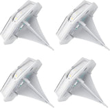 Solar Ground Light, 4 Pack 3000K Warm White, IP65 Waterproof Step Lighting - Solar Powered Efficiency, High | Lumora