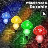 Generic Mushroom Solar Lights Outdoor, Waterproof Mushroom Landscape Lights 8 Lighting Modes Mushroom Garden Fairy | Lumora