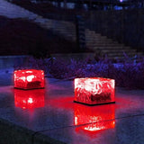 Solar Ice Glass Light,2 Packs Solar Powered Garden Lights, Waterproof IP68 Outdoor Table & Path Lights, Decorative | Lumora