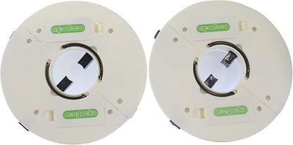 EcoGecko 2 Pack Super Bright LED Umbrella Pole Light, Battery Operated, White