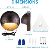 LED Low Voltage Deck Lights 2700K Landscape Railing Fence Light 180LM 12-24V AC/DC Aluminum Housing Outdoor Step | Lumora