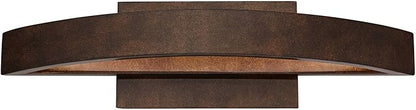 Possini Euro Design Modern Outdoor Wall Light Fixture LED Mottled Coppered Bronze Brown 20 1/2" Arching Steel Frame for Exterior House Porch Patio Outside Deck Garage Yard Front Door Garden Home