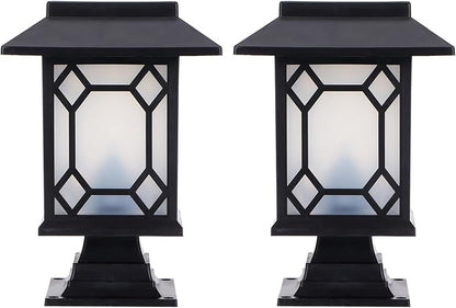 LED Lawn Light 2 Set, Waterproof Solar Garden Lamp with Colorful Dimming, 600mAh Battery - IP65 Rated, Automatic Night Lighting, Garden Patio Pathway Decoration
