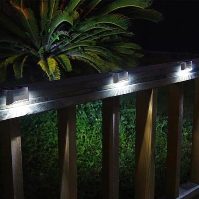 Solar Lights Outdoor 6 Pack Stair Lights Led Waterproof for Yard Fence Patio Pathway