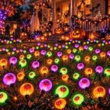LORRYTE Solar Halloween Eyeball Lights, 6 Pack Swaying Outdoor Garden Decor
