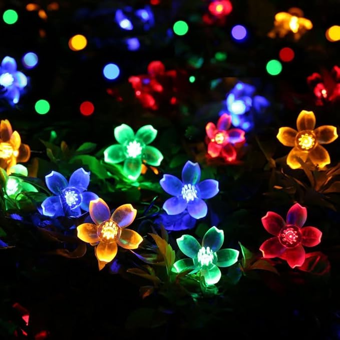 Christmas Flower Starry Fairy String Lights 33 Feet 100LED Blossom Decorative Light for Garden, Patio, Christmas | Lumora