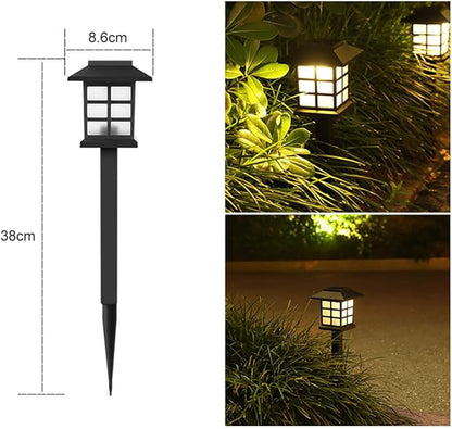Solar Pathway Lights, 12 Pack Outdoor Landscape Lights Solar Garden Lights LED Solar Lawn Light Outdoor for Yard Patio Walkway Lawn Driveway, Warm White