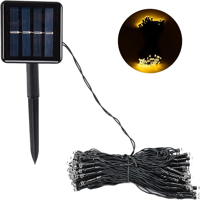 39ft 100LED Small Fairy 8 Lighting Modes Solar Power Outdoor String Lights watertight High Temperature resistant | Lumora