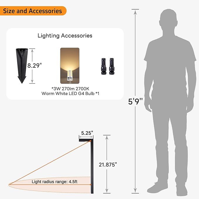 Gardenreet Brass Landscape Path Lights, LED 12V Low Voltage Pathway Lights Wired, Modern Outdoor Garden Lights | Lumora
