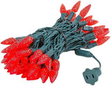 Novelty Lights 24FT 70 LED C6 LED Christmas String Lights, Commercial Grade Outdoor Tree Decorations (Red) | Lumora