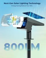 6 Packs Solar Spot Lights Outdoor, 64 LED 6500K Solar Lights Outdoor, IP67 Waterproof, Adjustable Brightness Dusk | Lumora