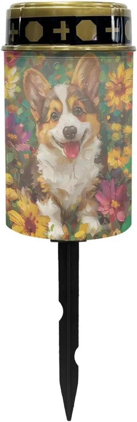 Solar Lights Outdoor Waterproof Cemetery Solar Light for Grandma Bright Light for Garden, Lawn,Patio,Yard Decoration