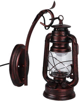 Vintage Wall Lantern Light Lamp Iron Glass High Brightness E27 15x27cm 3W Bulb Indoor Outdoor Corridor Living Room | Lumora