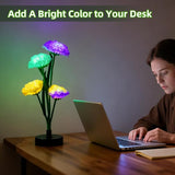 Solar Carnation Flower Garden Lights Outdoor Decorative, 7 Color Changing Solar Flower Lights Waterproof, 40H Solar | Lumora