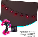 DECHOUS Solar Decorative String Lights with Purple Bats Warm Light for Outdoor Halloween Decor for Garden and Patio | Lumora