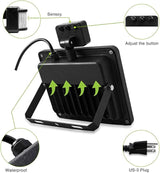Motion Sensor Flood Light Outdoor,10W Security Light, IP66 Waterproof Outdoor Light,1000LM,3200K Motion Security | Lumora