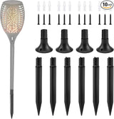 10 Pcs Solar Light Ground Stakes Kit, ABS Plastic Ground Stakes & Round Bases with Mounting Screws Replacement | Lumora