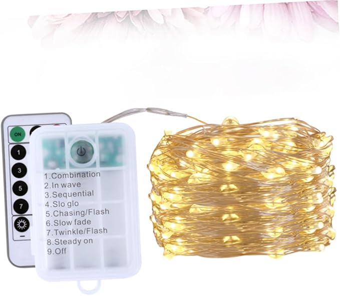 Ciieeo 1Pc USB Rechargeable Star String Lights Remote Control Garden Lights for Home Party Festival and Birthday | Lumora