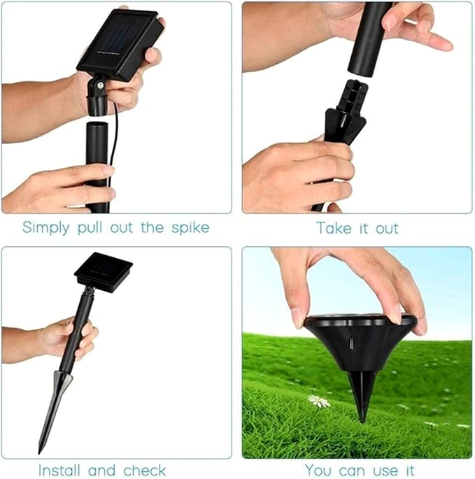 Generic Paw Print Solar Light, Outdoor, Warm Light, Waterproof, 4 in 1, Pathway Lighting for Patio, Lawn, Yard