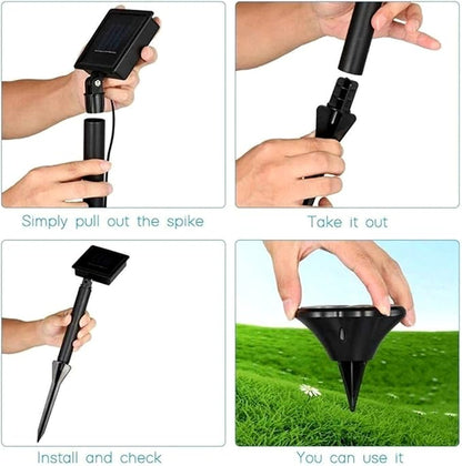 Generic Paw Print Solar Light, Outdoor, Warm Light, Waterproof, 4 in 1, Pathway Lighting for Patio, Lawn, Yard