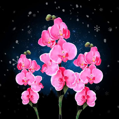 Garden Solar Lights Waterproof Solar Moth Orchid Lights Activated Patio LED Lights Garden Path Lawn Lights Automatic Solar Path Lights