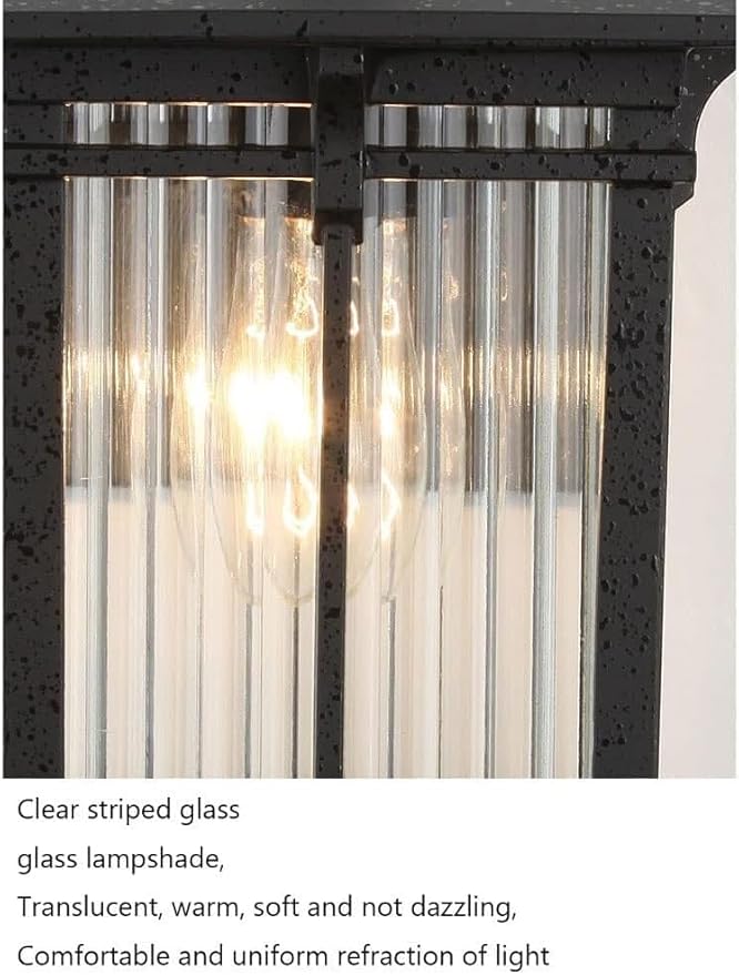 European Style Outdoor Waterproof Wall Lamps,Retro Villa Garden s Sconce Light,American Vintage AlumiExpression artistique m Housing and Mount Fixture for Outside Night Safety Lighting Exterior