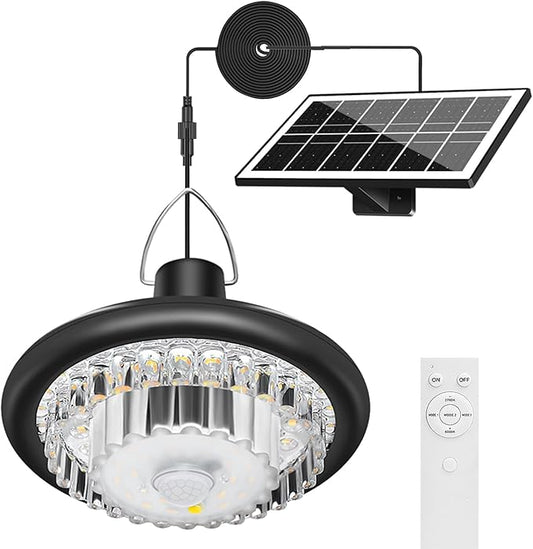 Solar Outdoor Motion Sensor Light Auto Dusk to Dawn IP65 Waterproof 3 Working Modesfor Patio Barn Garden Pathway Yard Lawn Balcony Chicken Coop Bullpen Pig Pen Stables Tents
