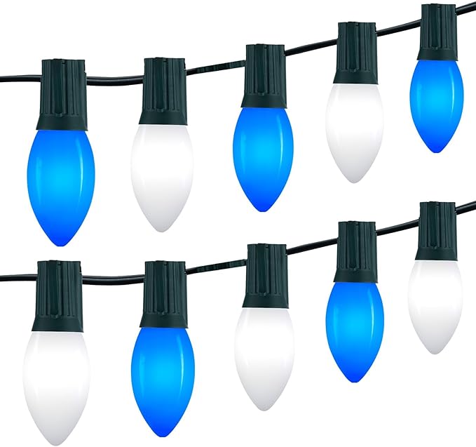 Vintage C9 LED Christmas Lights Outdoor, 150 Feet C9 String Light with 75 Shatterproof C9 Bulbs, Waterproof | Lumora