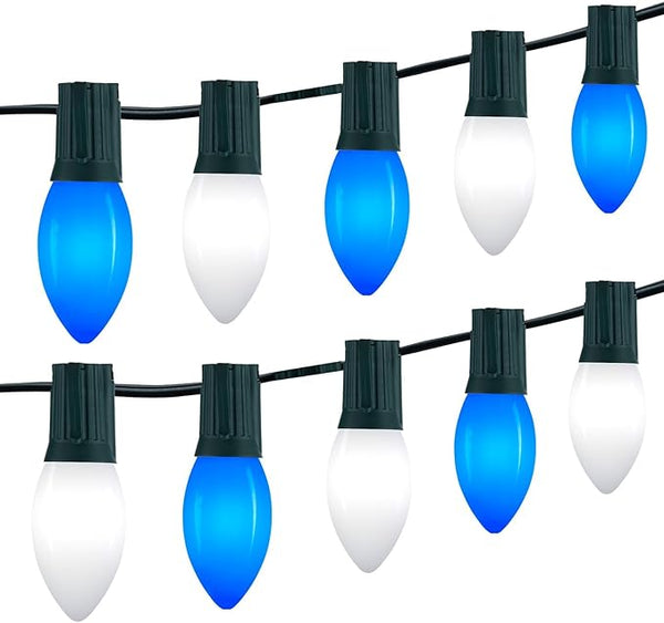 Vintage C9 LED Christmas Lights Outdoor, 150 Feet C9 String Light with 75 Shatterproof C9 Bulbs, Waterproof | Lumora