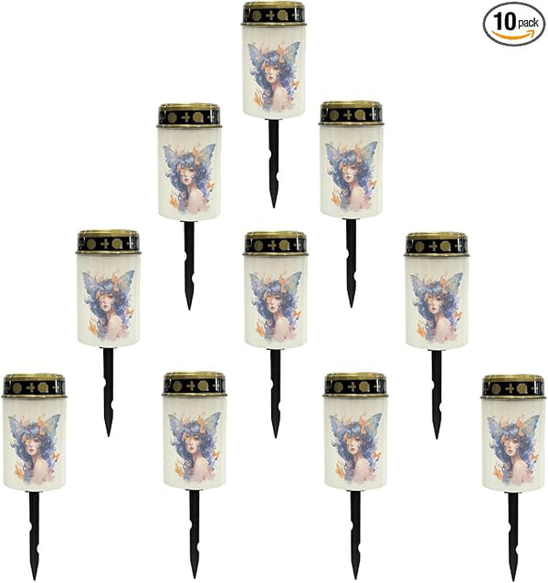 Flower Fairy Solar Lights Outdoor,Solar Stake Lights Garden Lights,Waterproof Solar Lights for Outside Yard Patio | Lumora