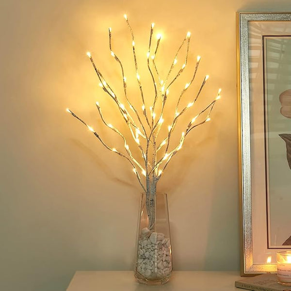 Vanthylit 3PK 30'' Lighted Birch Twig Branches with 60 LED Warm White Bulbs Waterproof Adapter in for Outdoor and | Lumora