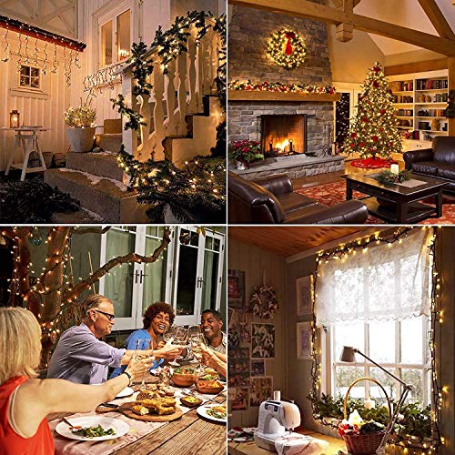 JMEXSUSS 500 LED Warm White Christmas Tree Lights Plug in