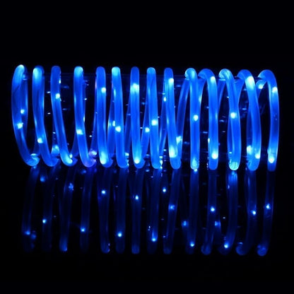 Solar Rope Lights, 23ft 50LED Waterproof Copper Tube Wire String Lights for Garden,Yard, Path, Fence, Stairs, Backyard, Patio Decorative (Blue)