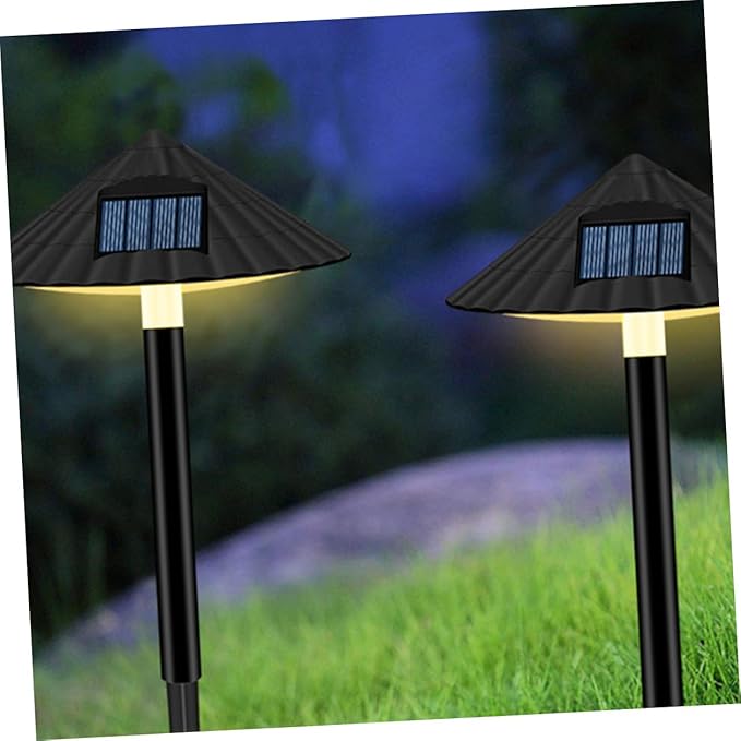 BESPORTBLE Solar Energy LED Mushroom Path Light, Waterproof Outdoor Lawn Lamp Warm Light, Light-Operated Garden Landscape Lighting for Patio and Yard