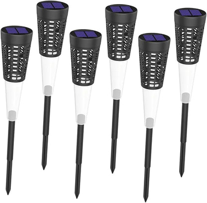 BESPORTBLE 6pcs Solar Garden Stake Lights Warm and Colorful Outdoor Waterproof Yard Pathway Lighting Decorative Lawn Walkway Solar Powered Landscape Lamps for Patio and Courtyard